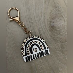NWT Leopard Mama Keychain
